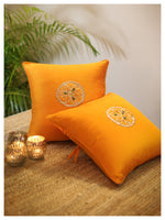 Gota Motif Cushion - Golden Yellow