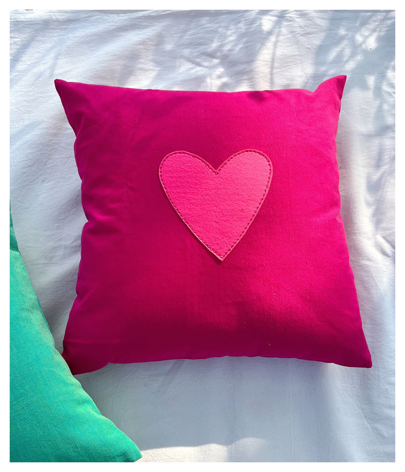 My Whole Heart Cushion - Pink