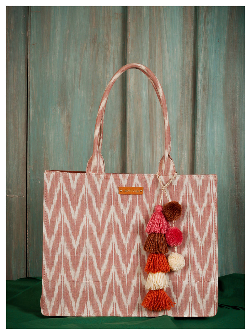 Good Things Tote - Blush Ikat