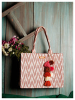 Good Things Tote - Blush Ikat