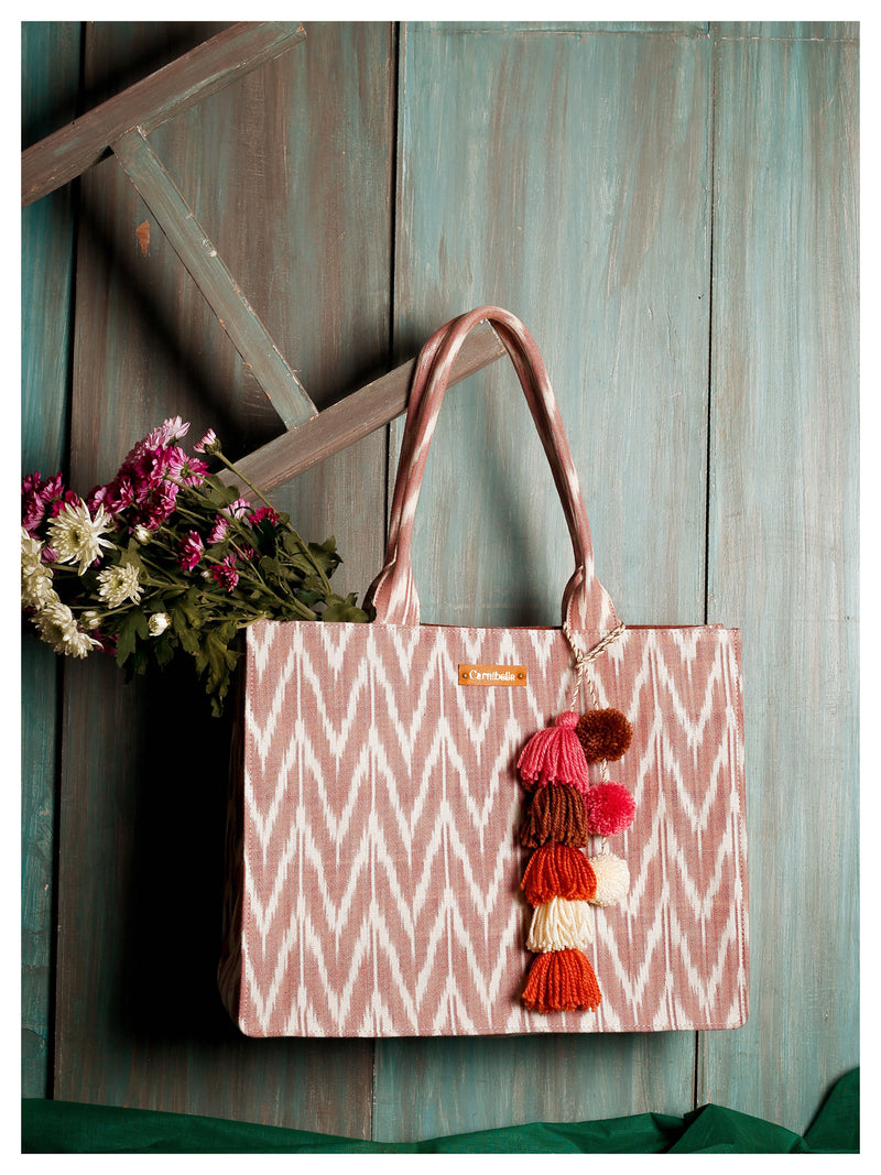 Good Things Tote - Blush Ikat