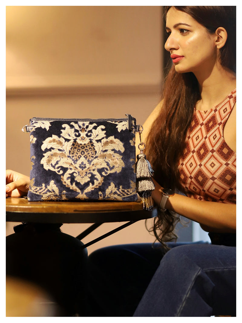 MAHARAJA Clutch - Blue