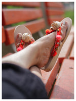 NURI beach flip-flops - Orange