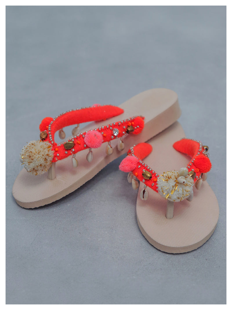 NURI beach flip-flops - Orange
