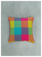 Big Checkered Summer Cushion - Sorbet Pink - Set of 2