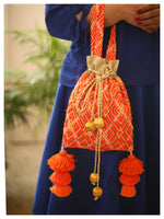 Raahi Drawstring Bucket - Orange