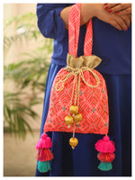 Raahi Drawstring Bucket - Pink