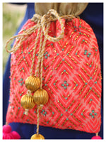 Raahi Drawstring Bucket - Pink