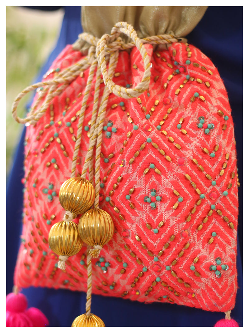 Raahi Drawstring Bucket - Pink