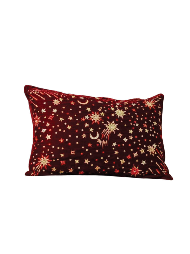 Starburst Pillow - Red