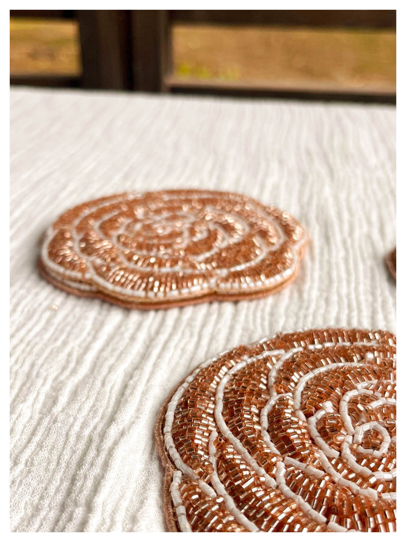 Rosette Coasters - Rose Gold