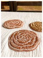 Rosette Coasters - Rose Gold