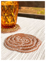 Rosette Coasters - Rose Gold