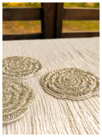 Rosette Coasters - Silver