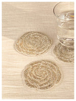 Rosette Coasters - Silver