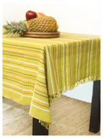 Green Patterned Tablecloth