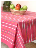 Pink Patterned Tablecloth
