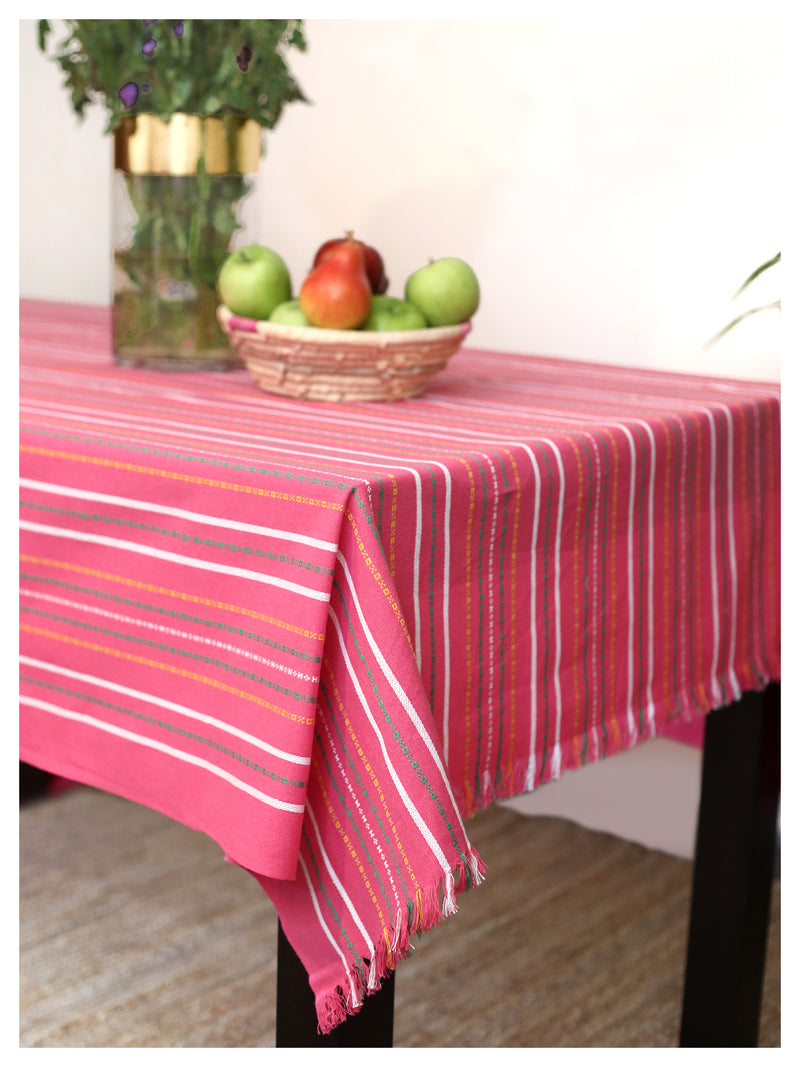 Pink Patterned Tablecloth