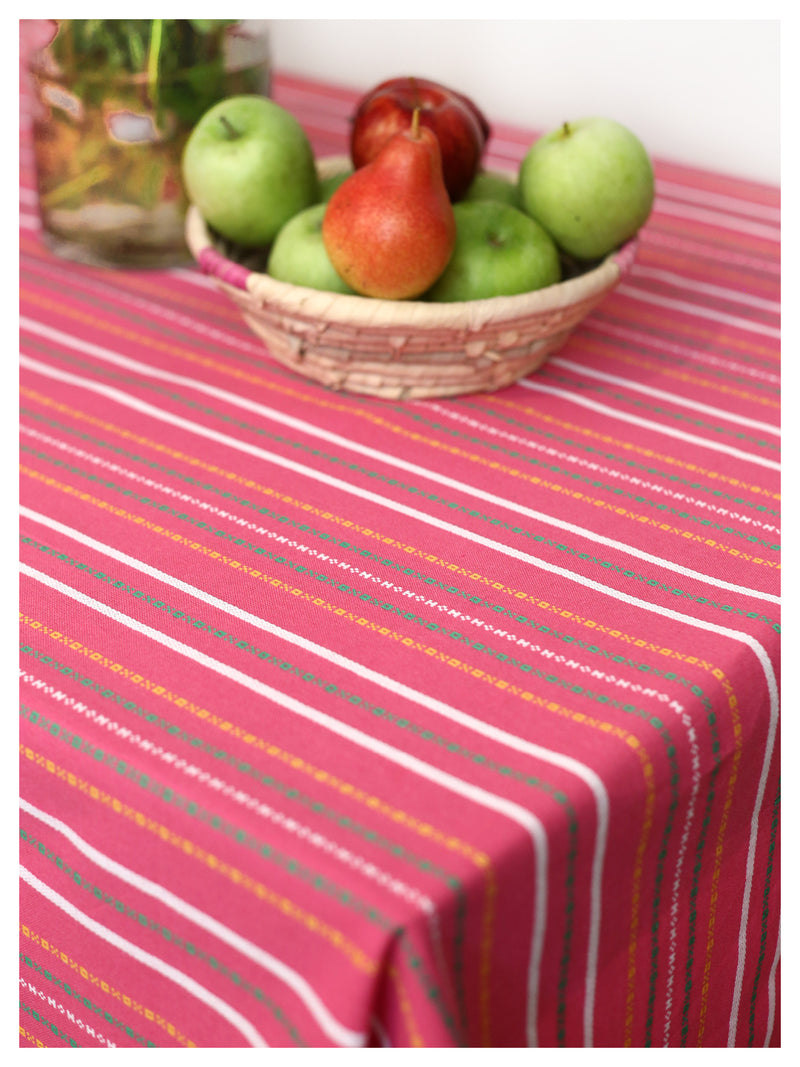 Pink Patterned Tablecloth