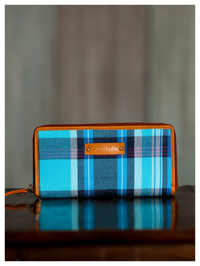 Turquoise Ikat Wallet